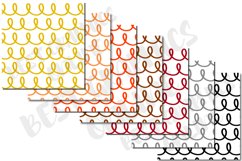 Hand Drawn Loops Digital Papers Pack JPG, Doodles Background Product Image 3
