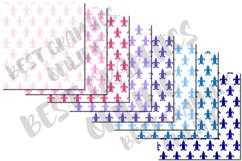 Fleur de lis digital papers Floral pattern background jpn Product Image 2