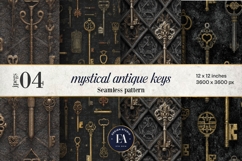Antique Keys Pattern | Gothic Vintage Texture Product Image 1