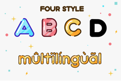 Bubblio glaze - playful bubble display font Product Image 2