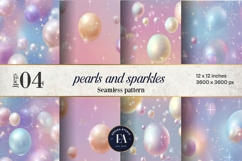 Pastel Pearl Sparkle Pattern | Dreamy Coquette Texture Product Image 1