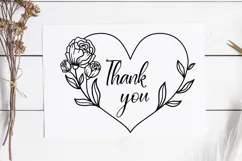 Floral Wreath Svg Cut File. Heart Roses Frame Png Clipart. Product Image 2