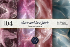 Sheer Lace Fabric Pattern | Delicate Lace Texture Product Image 1