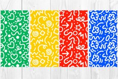 Full color Doodle abstract pattern,graphic background Product Image 2