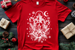 Vintage Christmas Lantern SVG | Retro Holiday Clipart Product Image 3