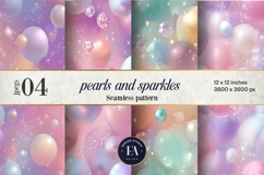 Pastel Pearl Sparkle Pattern | Dreamy Coquette Texture Product Image 1