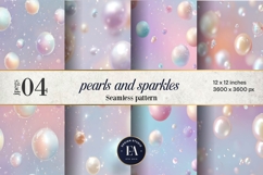 Pastel Pearl Sparkle Pattern | Dreamy Coquette Texture Product Image 1