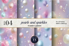 Pastel Pearl Sparkle Pattern | Dreamy Coquette Texture Product Image 1