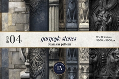 Gargoyle Stone Pattern | Gothic Architecture Texture Product Image 1