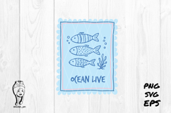 ocean live Summer Preppy Hand Drawn Product Image 1