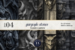 Gargoyle Stone Pattern | Gothic Architecture Texture Product Image 1