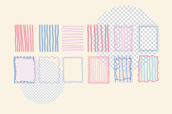 Summer Preppy Hand Drawn Frames Bundle Product Image 2