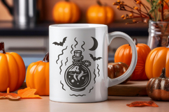 Halloween Retro Potion SVG | Vintage Witch Magic Bottle PNG Product Image 3