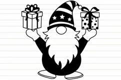 Christmas Gnome Svg Christmas Svg Gnome Clipart Product Image 9