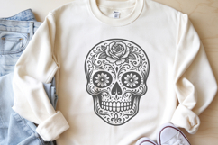 Sugar Skull SVG Files | Floral Day of the Dead 4 Designs Product Image 2