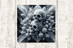 Gothic Christmas Coasters | Dark Santa, Skulls, Tree &amp; Raven Product Image 4