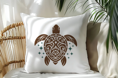 Ornamental Sea Turtle SVG | Tribal Turtle Mandala Cut File Product Image 4