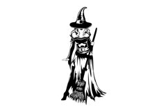 Witch Svg/Png/Jpg/Ai/Vector Woman/Halloween design Svg Product Image 2