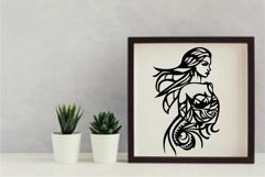 Stunning Mermaid Princess with Zentangle Mandala Product Image 2