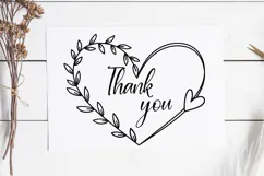 Heart Wreath Svg Cut File. Leaves Frame Png Clipart. Product Image 2