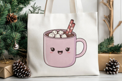Christmas Cocoa Gift Bow Bells PNG Sublimation Clipart Product Image 3