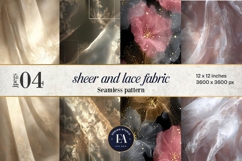 Sheer Lace Fabric Pattern | Delicate Lace Texture Product Image 1