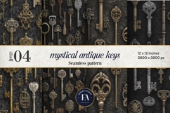 Antique Keys Pattern | Gothic Vintage Texture Product Image 1