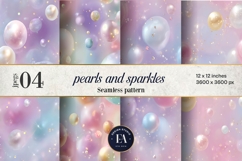Pastel Pearl Sparkle Pattern | Dreamy Coquette Texture Product Image 1