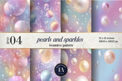 Pastel Pearl Sparkle Pattern | Dreamy Coquette Texture Product Image 1