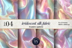Iridescent Silk Digital Paper, Holographic Satin Texture Product Image 1