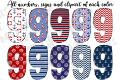 Nautical Sailing Doodle Alphabet Letters Product Image 3