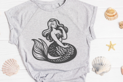 Mermaid Silhouette SVG Cut Files| 4 Magical Mermaid Designs Product Image 2