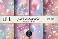 Pastel Pearl Sparkle Pattern | Dreamy Coquette Texture Product Image 1