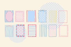 Summer Preppy Hand Drawn Frames Bundle Product Image 1