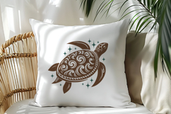 Ornamental Sea Turtle SVG | Tribal Turtle Mandala Cut File Product Image 5
