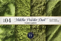 Matcha Powder Texture, Green Matcha Dust Digital Paper Product Image 1