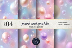 Pastel Pearl Sparkle Pattern | Dreamy Coquette Texture Product Image 1