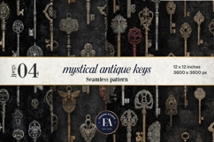 Antique Keys Pattern | Gothic Vintage Texture Product Image 1