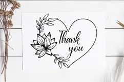 Floral Wreath Svg Cut File. Heart Lotus Frame Png Clipart. Product Image 2