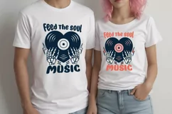 love music, feed the soul music, valentine svg & sublimation Product Image 3