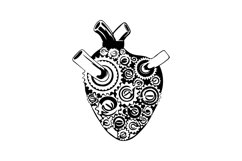 Heart motor Svg/Jpg/Png/Ai/Technological heart/Vector heart Product Image 2
