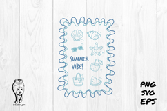 summer vibes Preppy Hand Drawn Product Image 1