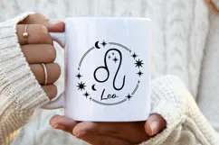 Leo Zodiac Sign SVG. Horoscope Keychain Laser Cut File. Product Image 2