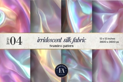 Iridescent Silk Digital Paper, Holographic Satin Texture Product Image 1