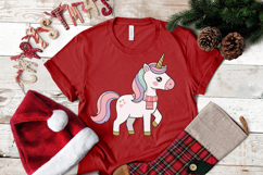 Christmas Penguin, Unicorn, Cat, Deer PNG Sublimation Product Image 2