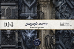 Gargoyle Stone Pattern | Gothic Architecture Texture Product Image 1