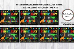 Dinosaur First Day of School Sign Bundle All Grades Included Product Image 3