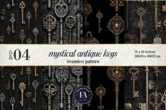 Antique Keys Pattern | Gothic Vintage Texture Product Image 1