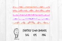 Fantasy Cloud Borders Cute Pastel Sky Divider Product Image 1