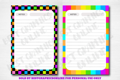 Rainbow Colors Note Paper Bundle, Rainbow Writing Papers Set Product Image 3